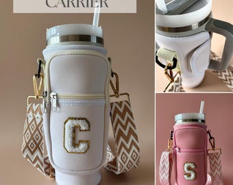 Custom Water Bottle Carrier 40oz Water Bottle Sling Crossbody Water Bottle Bag Stanely Water Bottle Sleeve Gym Water Bottle Bag Gift