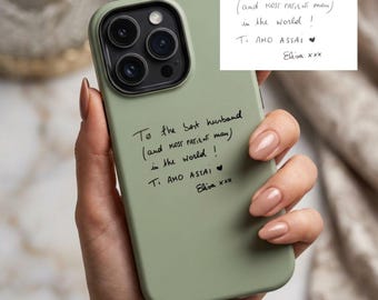 Custom Phone Case Personalized Handwriting Note Christmas Gift Keepsake iPhone Samsung Pixel Cover Sentimental Present for Him Her