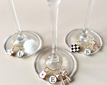 Wein Glas Anhänger für Dinner Party Favor Wein Charme Drink Tag für Brautdusche Glas Marker für Housewarming Party Geschenk