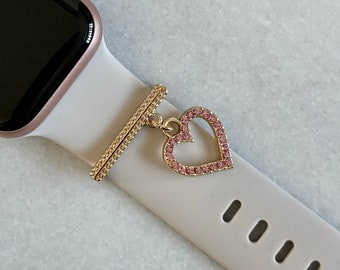 Apple Watch Charms Love Charm Stackable Watch Charm Apple Watch Band Charm Apple Watch Bracelet Gift for Her Wedding Gift