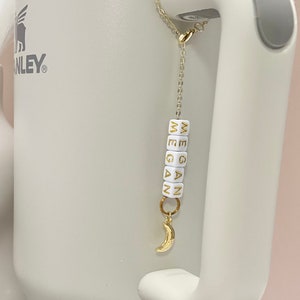 Stanley Cup Charm Accessory Moon Charm for Water Bottle Stanley Cup Tumbler Hen Party Charm Stanley Gift for Friend Charm Water Bottle
