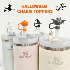 Straw Topper Stanley Straw Charm Gift For Halloween Party Bottle Protector Lid Cover for Stanley Initial Gift Topper 10MM
