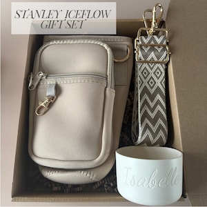 Anpassad 40oz Tumbler presentask för vattenflaska påse Secret Santa present till mamma Stanley Iceflow Leaving presentset för present till strumpafyllare