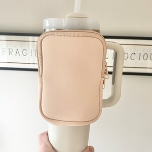 Stanley Cup Pouch Brautjungfer Geschenk Wasserflaschen-Beutel Wasserflaschenträger Workout-Zubehör für Stanley Lover Gym Geschenk für Mama