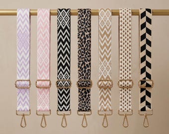 Correa de bolso estampada, cinturón de hombro, bolso de mano de moda, accesorio de moda, mejora de estilo de viaje, regalo para ella