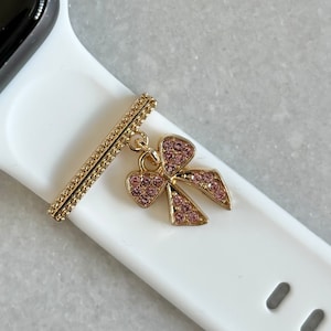 Apple Watch Charms Rose Gold Stackable Watch Accessory Charm Stackable Watch Charm Designer Charm Bracelet Apple Watch Band Charm