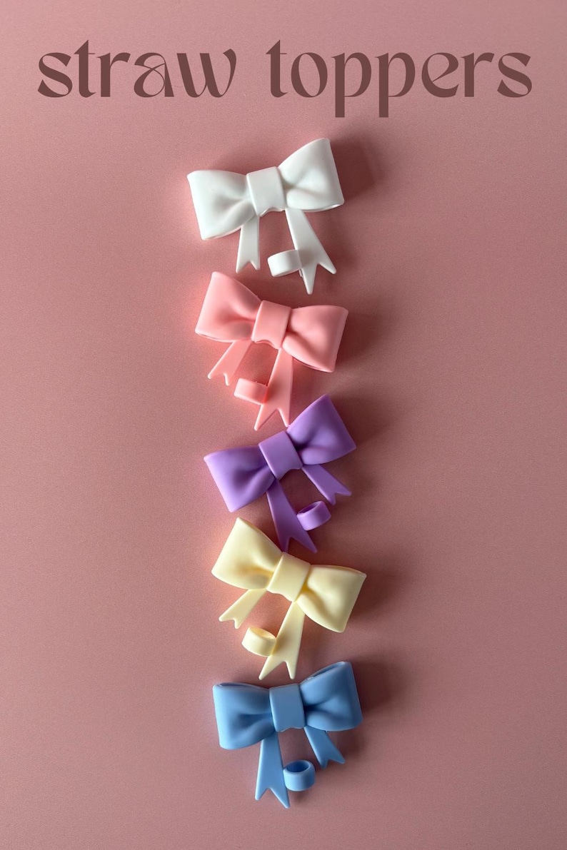 40oz Bottle Bow Straw Topper For Dance Bottle Cover for Gymnastics Straw Protector