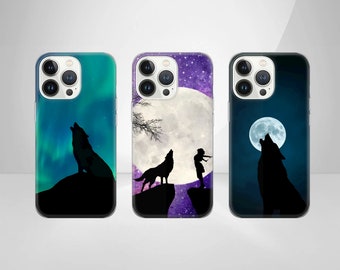 Alpha Animal Phone Case Wolf Theme Cover for iPhone 17 Pro Max, 16e, 15, 14, 12, 11 & Samsung S25 Ultra, S24 FE, A56, A17, Pixel 10XL, 9a, 8