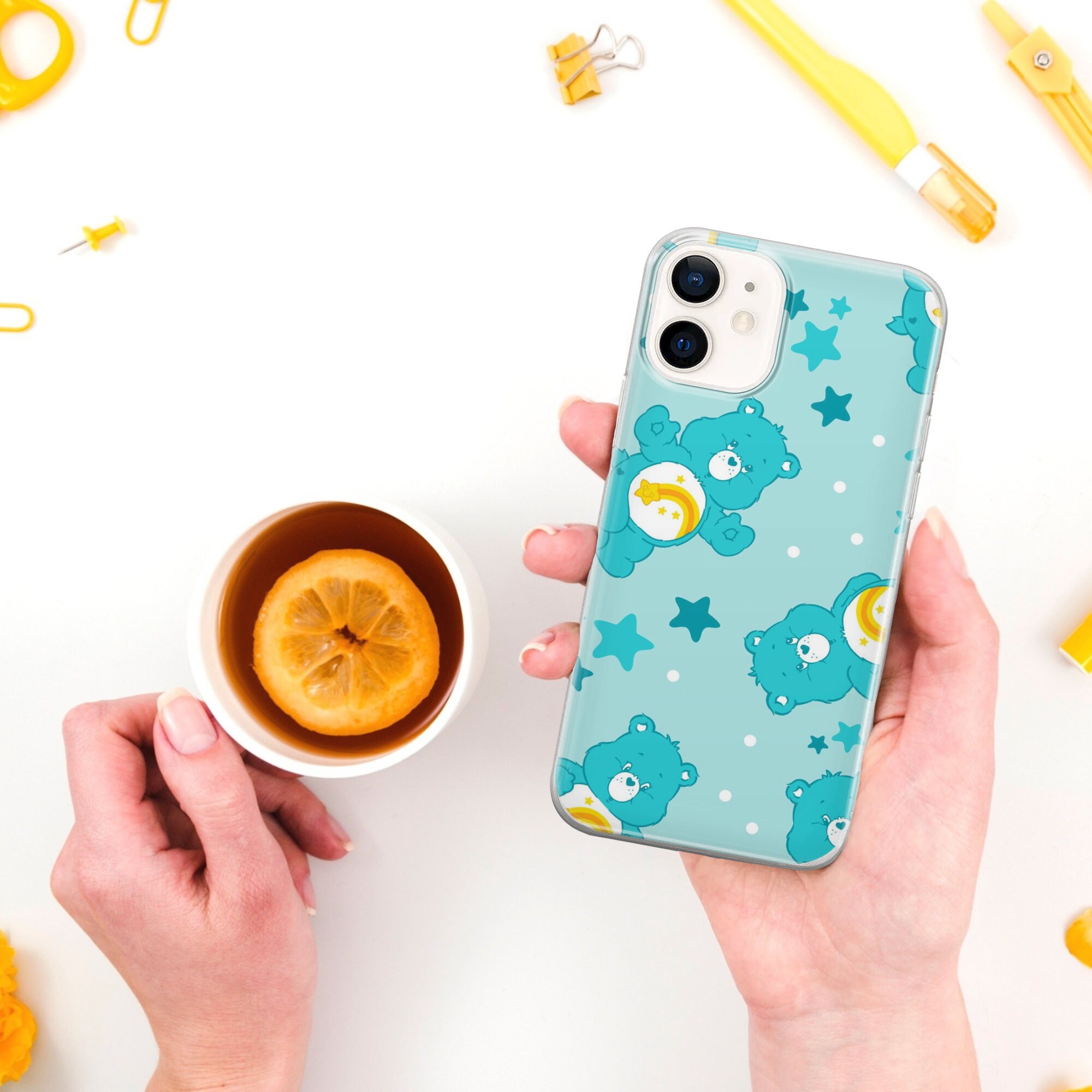 Teddy Bear Phone Case Care Bear Cover for iPhone 17 Pro Max, 16e