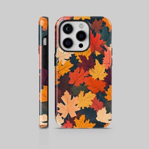 Herbst Handyhülle Herbst Blätter TOUGH Cover für iPhone 16 Pro Max, 15 Plus, 14, 13, 12, 11, XS & Samsung S25, S24, A56, A55, Pixel 9 Pro, 8