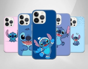 Stitch and Lilo Phone Case Ohana Cover for iPhone 17 Pro Max, 16e, 15, 14, 12, 11 & Samsung S25 Ultra, S24 FE, A56, A17, Pixel 10 XL, 9a, 8