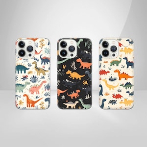 Jurassic Phone Case Dinosaur Cover for iPhone 16 Pro Max, 15 Plus, 14, 13, 12, 11, XS & Samsung S25, S24, A56, A55, Pixel 9 Pro, 8