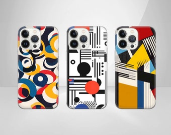 Simplicity Phone Case Bauhaus Cover for iPhone 17 Pro Max, 16e, 15, 14, 12, 11 & Samsung S25 Ultra, S24 FE, A56, A17, Pixel 10 XL, 9a, 8