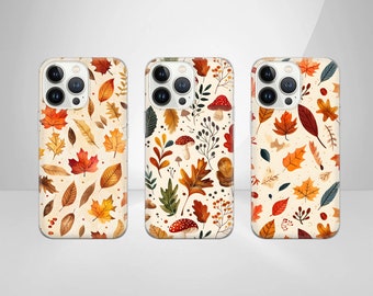 Autumn Phone Case Fall Cover for iPhone 17 Pro Max, 16e, 15, 14, 12, 11 & Samsung S25 Ultra, S24 FE, A56, A17, Pixel 10 XL, 9a, 8