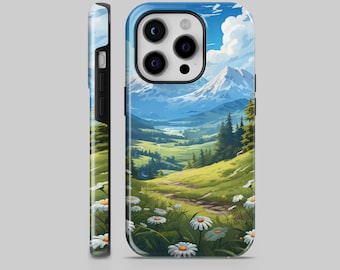 Nature Phone Case Landscape TOUGH Cover fit for iPhone 15 Pro Max, 14 Plus, 13, 12, 11, XR & Samsung S24, S23, A54, A53, Pixel 8 Pro, 7