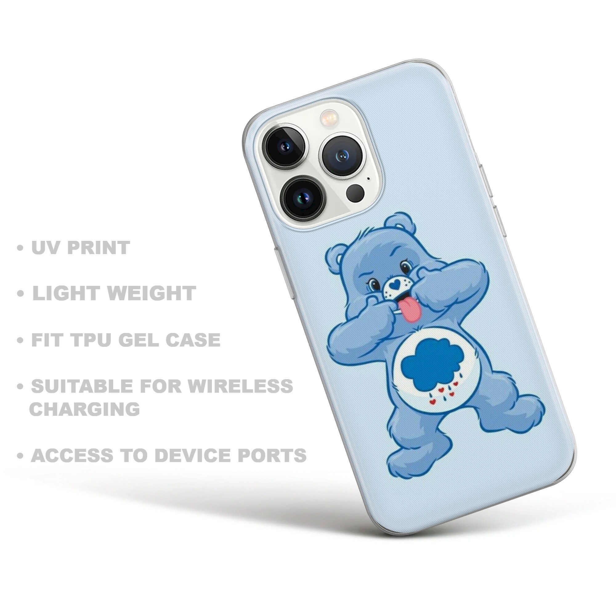 Teddy Bear Phone Case Care Bear Cover for iPhone 17 Pro Max, 16e