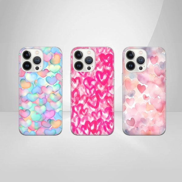 Love Heart Phone Case For IPhone 15 Pro Case IPhone 11 12 13 14 Pro Max Mini XR XS X 7 8 Plus SE Transparent Soft Cover Fundas – Buy The Best Products In The Online Store - Foto 12