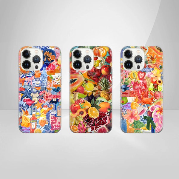 Summer Collage Phone Case Album Cover for iPhone 15Pro, 14, 13, 12, 11, Google Pixel 8, 7A, 6A, Samsung Galaxy S24Ultra, S23fe, S22, A54,A34