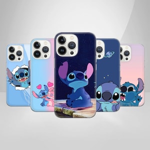 Custodia per telefono Ohana Stitch Cover per iPhone 16 Pro Max, 15 Plus, 14, 13, 12, 11, XS e Samsung S25, S24, A56, A55, Google Pixel 9 Pro, 8, 7A, 6A