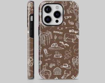 Enughselso Aesthetic Cowboy Cowgirl Western Country Phone Case Compatible With IPhone 17 Pro Max