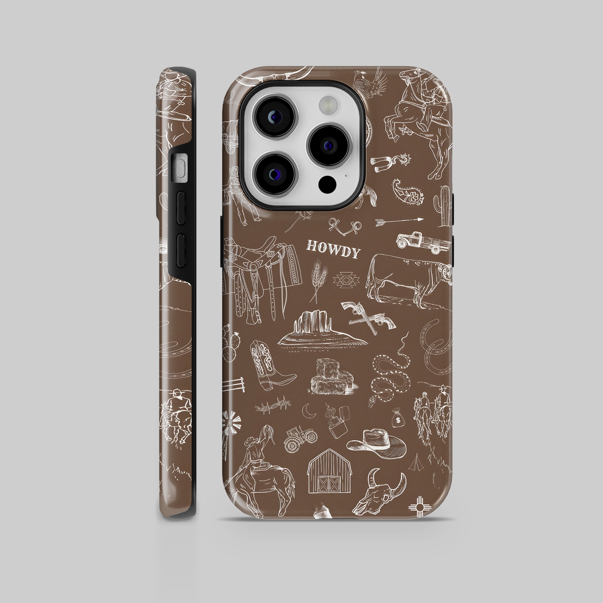 Western Cowboy Phone Case Rodeo TOUGH Cover for iPhone 16