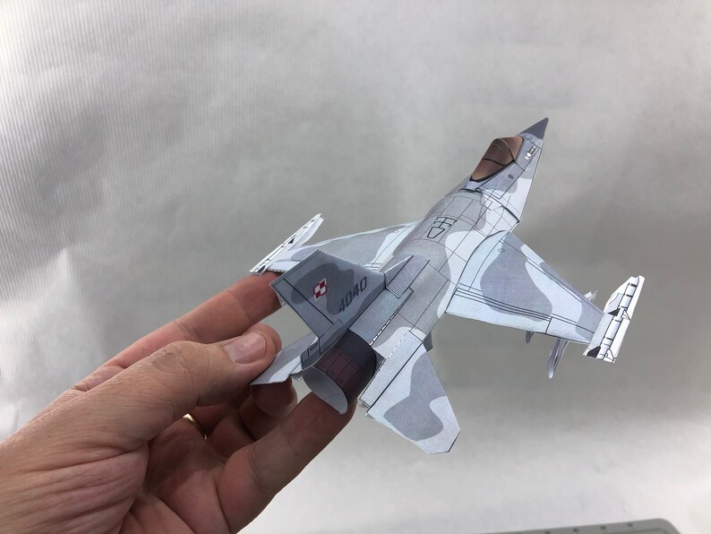 F16 Flying Paper Model Etsy