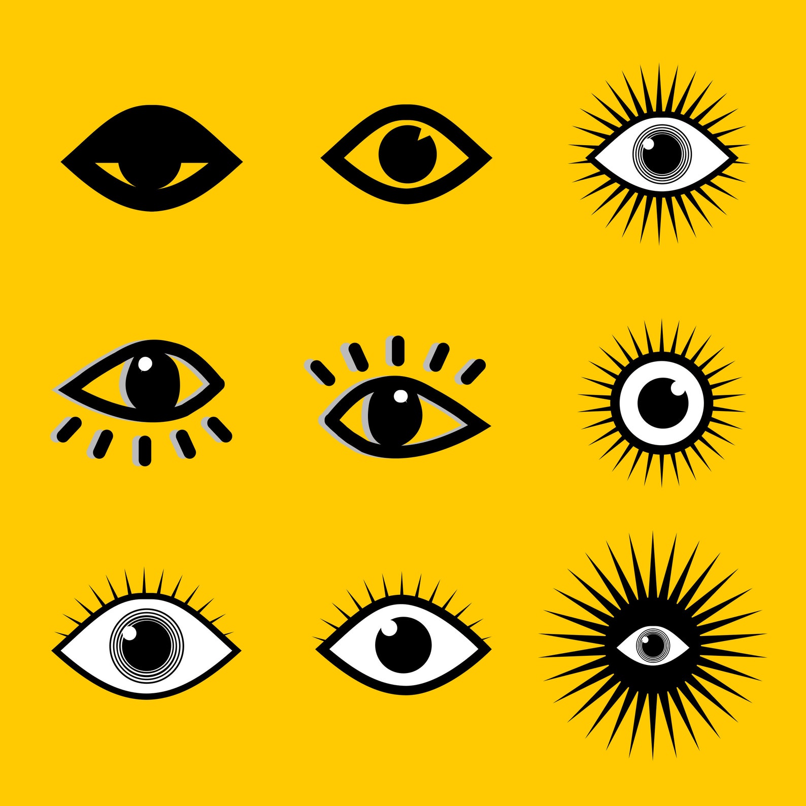Printable Drawings of Eyes LIMITED Edition Digital Etsy