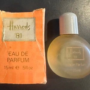 Extremely Rare HARRODS of Knightsbridge ‘81 Eau De Parfum 15ml 5floz