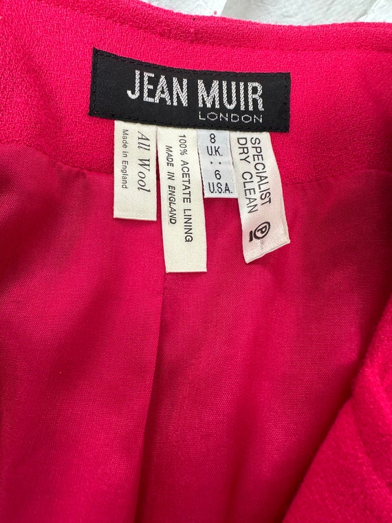 Gorgeous Vintage Jean Muir Bright Cerise Pink Ski… - image 8