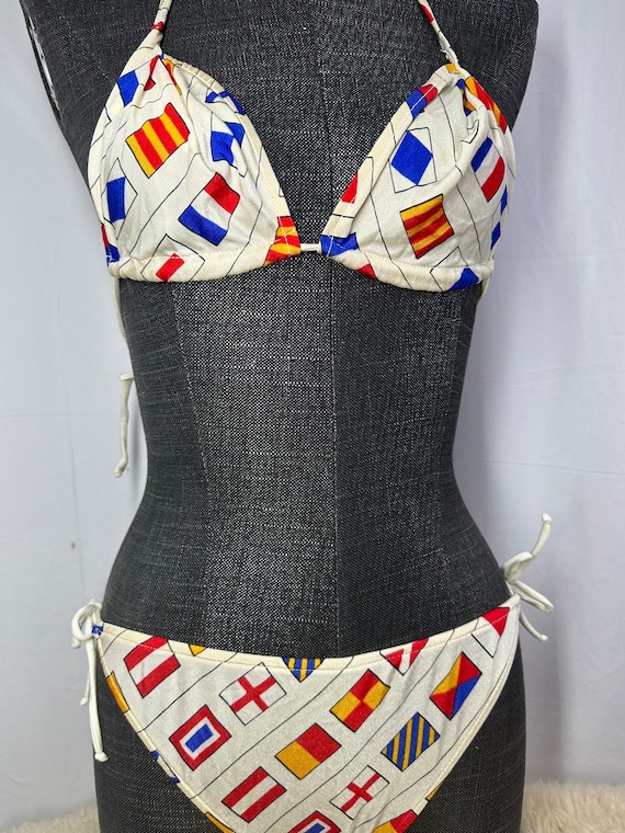 Vintage Bikini by SAMA Made in Italy 1970, String… - image 3