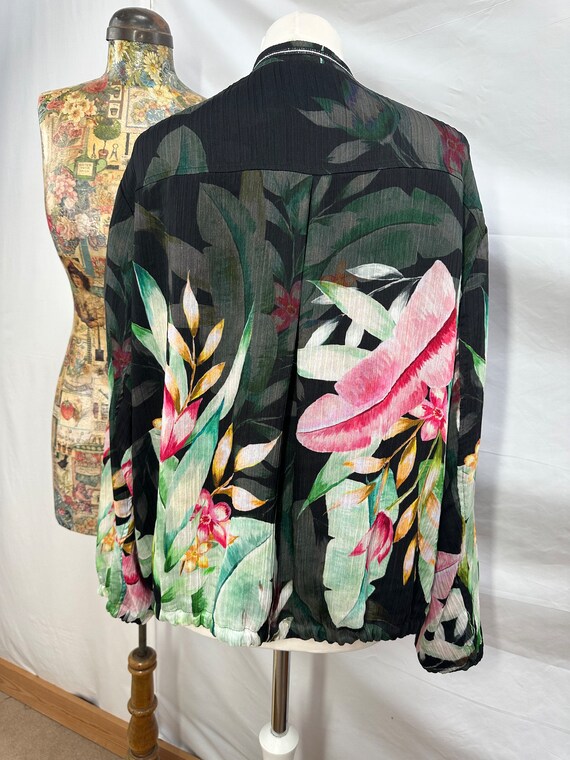 Vintage Gerry Webber Floral Soft Bomber Jacket - image 3