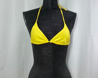 Vintage Itsy Bitsy Yellow Bikini by Richards from 1980’s Unworn as New Size 10