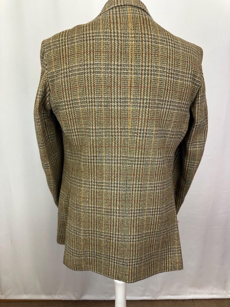 Brook Taverner Derby Tweed Veste Homme 44L Vert Laine Tir