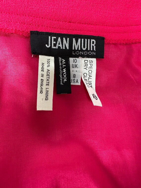 Gorgeous Vintage Jean Muir Bright Cerise Pink Ski… - image 9
