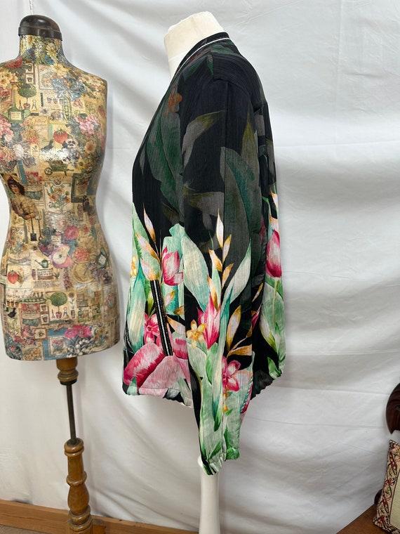Vintage Gerry Webber Floral Soft Bomber Jacket - image 2
