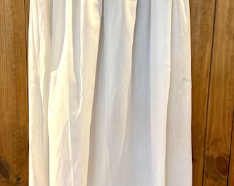 Fabulous Hand Made Vintage White Embroidered Fine Cotton Lace Christening Gown 1930 Pin Tuck, Tie Back French Seems Long