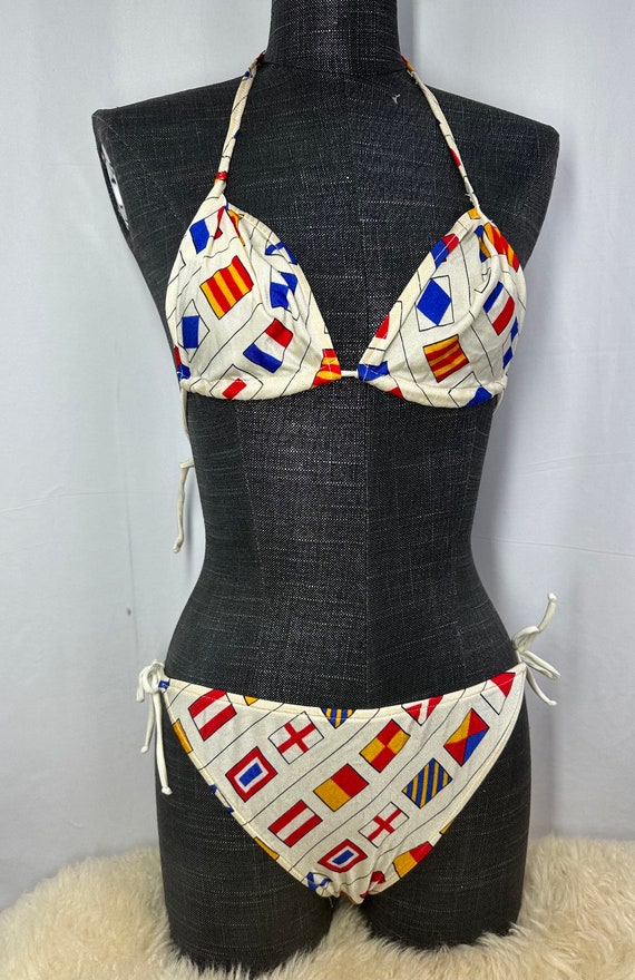 Vintage Bikini by SAMA Made in Italy 1970, String… - image 2