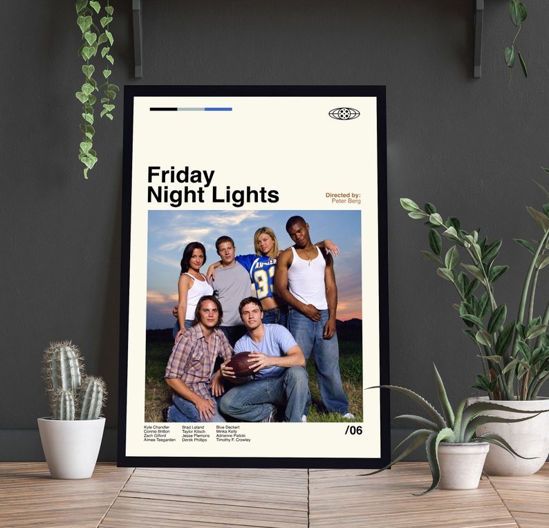 Friday Night Lights Poster, Friday Night Lights Movie, Custom Poster