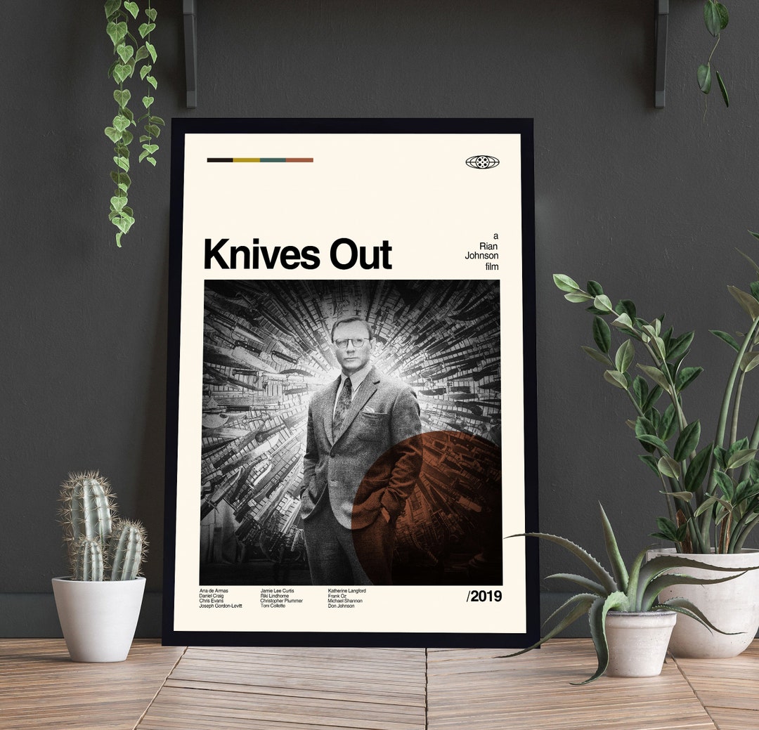 Knives Out Poster Knives Out Art Knives Out Print Abstract Etsy