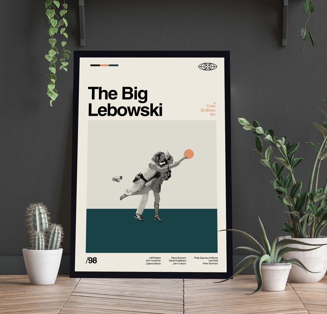 The Big Lebowski Movie Poster the Big Lebowski Print Retro Etsy