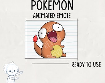 Pokemon Charmander Premium Twitch Animated Emotes | Twitch Emoji for streamer | Youtube, Twitch, Discord | Cute Chibi anime style