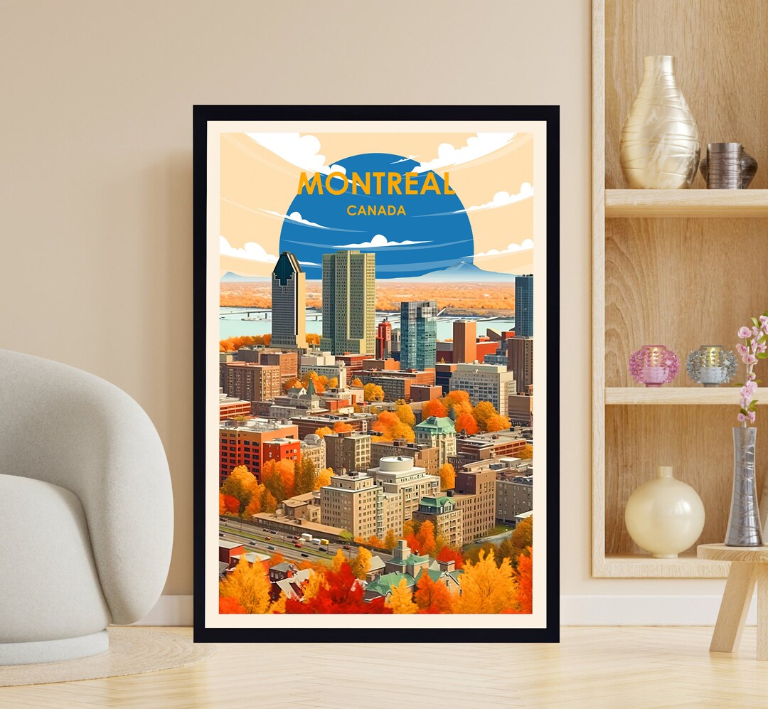 Montreal Poster Montreal Print Montreal Art Montreal Etsy
