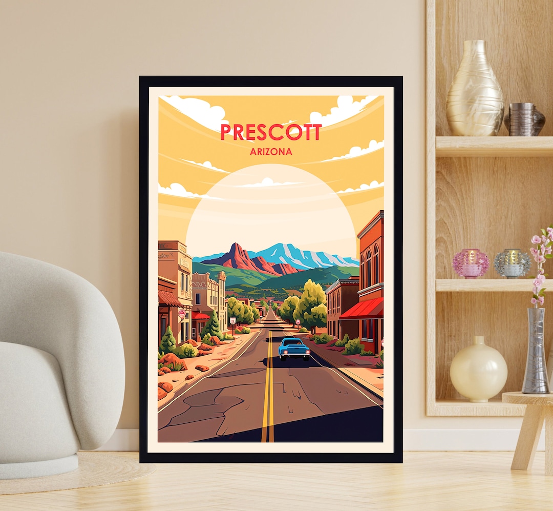 Prescott Poster Arizona Poster Prescott Print Prescott Etsy