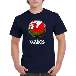 Wales Cymru Heavyweight Unisex Crewneck. Stylish Welsh Tshirt.  Gender Neutral Tshirt. Tshirt for Women, Tshirt for men.