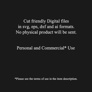 Digital cutting files in .svg, .eps, .dxf and .ai formats available to download for personal and commercial use.