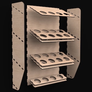 Silicone & Caulk Tube Holder Storage Rack Svg Laser Cutting Files ...