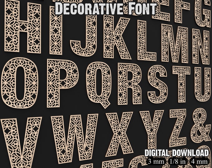 Boxes With Letters and Numbers, Laser Cut File, SVG, EPS, DXF, Cdr, Pdf ...