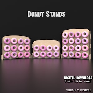 Donut Stand Svg lasersnijden bestanden, Donut Wall Display Stand Svg-bestanden, Donut Board Laser Cut Files #051