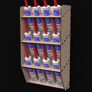 Silicone & Caulk Tube Holder Storage Rack Svg Laser Cutting Files ...