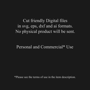 Terms and Conditions for our laser cutting files for personal or commercial use.